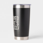 Ich überlebte das Geschenk zum Master-Abschluss me Thermobecher (Links)