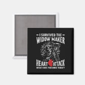 Ich überlebte das Herzinfarkt der Witwe-Maker Magnet (Vorderseite/Rückseite)