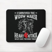 Ich überlebte das Herzinfarkt der Witwe-Maker Mousepad (Mit Mouse)
