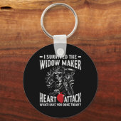 Ich überlebte das Herzinfarkt der Witwe-Maker Schlüsselanhänger (Vorderseite)