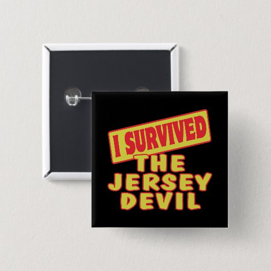 ICH ÜBERLEBTE DAS JERSEY-DEVIL BUTTON (Vorne & Hinten)