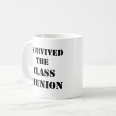 Ich überlebte das Klassentreffen Kaffeetasse (Vorderseite Links)