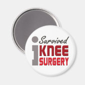 Ich überlebte das Magnet der Knie-Operation (Vorderseite/Rückseite)