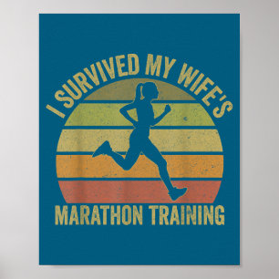 Ich überlebte das Marathontraining-Halbmarathon me Poster