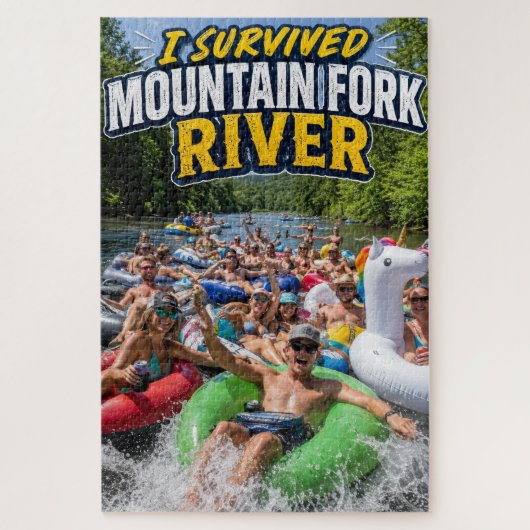 Ich überlebte das Mountain Fork River Puzzle (Vertikal)