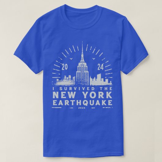 Ich überlebte das New Yorker Earthquake TShirt 1 (Design vorne)