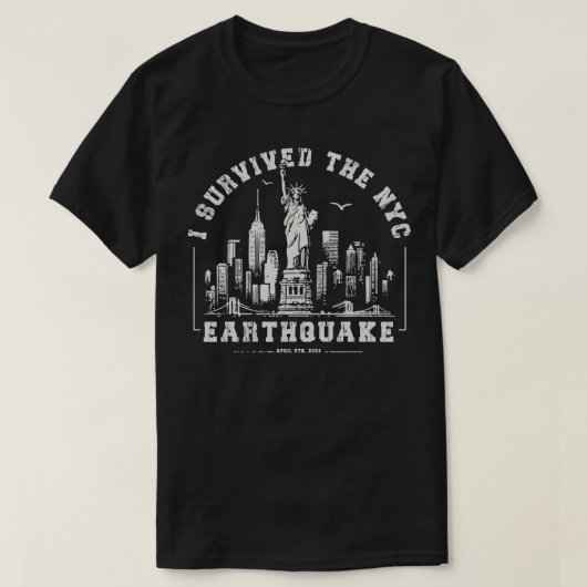 Ich überlebte das Nymc-Erdbeben T-Shirt (Design vorne)