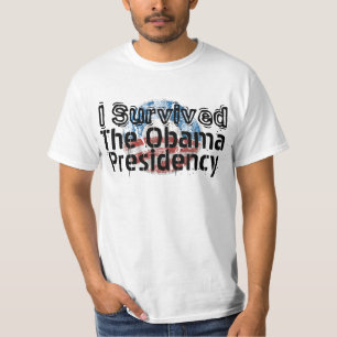 Ich überlebte das Obama-Vorsitz-lustige politisch T-Shirt
