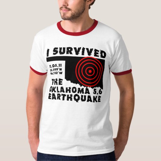 Ich überlebte das Oklahoma-Erdbeben T-Shirt (Vorderseite)