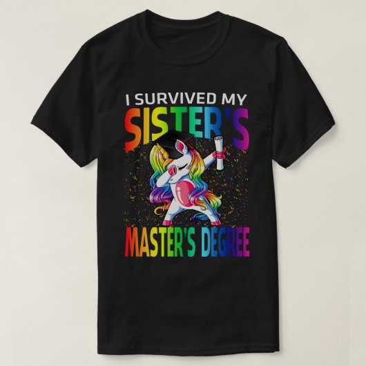 Ich überlebte das Unicorn-Grab meiner Schwester T-Shirt (Design vorne)