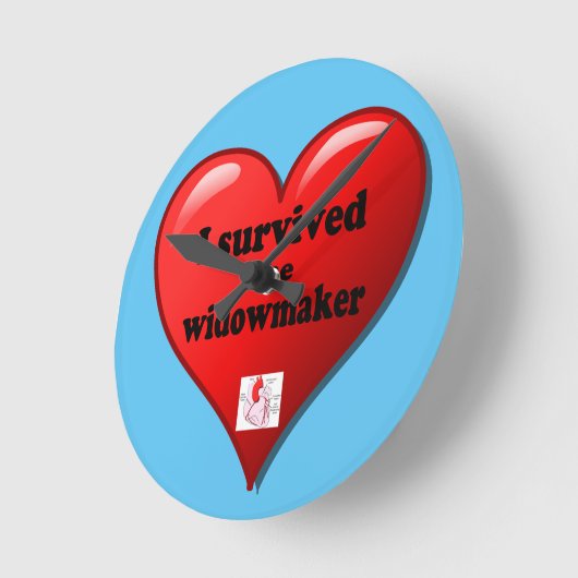 Ich überlebte das Widowmaker Runde Wanduhr (Winkel)