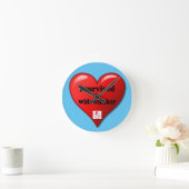 Ich überlebte das Widowmaker Runde Wanduhr (Zuhause)