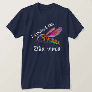 "Ich überlebte das Zika-Virus" mit Mücke T-Shirt