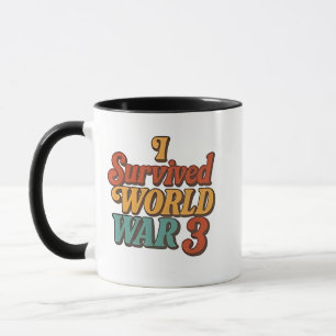 Ich überlebte den 3. Weltkrieg Funny Retro Vintag Tasse