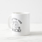 Ich überlebte den 70er zweimal kaffeetasse (Vorderseite Links)