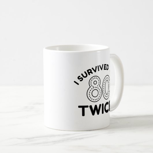 Ich überlebte den 80er zweimal kaffeetasse (VorderseiteRechts)