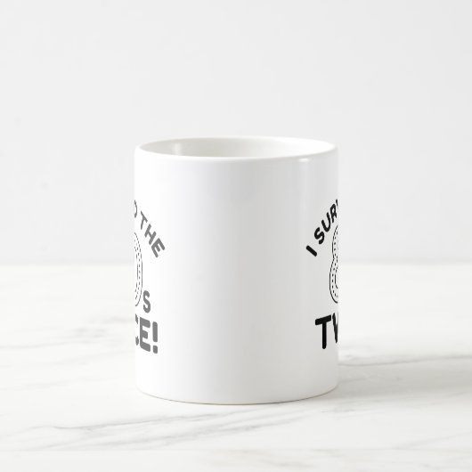 Ich überlebte den 80er zweimal kaffeetasse (Mittel)