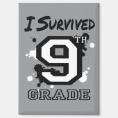 Ich überlebte den 9. magnet (Vorderseite)