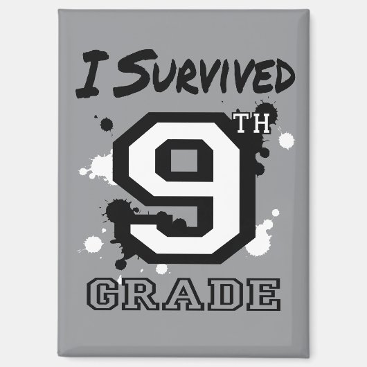 Ich überlebte den 9. magnet (Vorderseite)