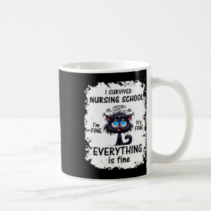 Ich überlebte den Abschluss der Krankenpflege 2025 Kaffeetasse