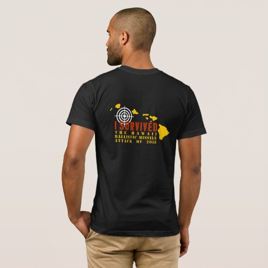 Ich überlebte den ballistischen Raketenangriff T-Shirt (Schwarz voll)