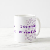 Ich überlebte den Blizzard von 2011 Kaffeetasse (VorderseiteRechts)
