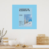 Ich überlebte den Blizzard von '78 Poster (Küche)