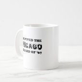 Ich überlebte den Chicago Blizzard von 1967. Kaffeetasse (Vorderseite Links)