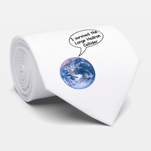 Ich überlebte den großen HadronCollider Krawatte (Gerollt)