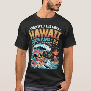 Ich überlebte den Großen Tsunami von Hawaii im Spr T-Shirt