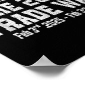 Ich überlebte den Handelskrieg 2025 - Handelskrieg Poster (Ecke)