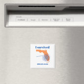 Ich überlebte den Hurrikan Ian 2022 Florida stark Magnet (In Situ (Geschirrspüler))