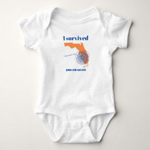 Ich überlebte den Hurrikan Ian 2022 Florida Strong Baby Strampler
