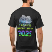Ich überlebte den Hurrikan Melissa 2025 T-Shirt (Rückseite)