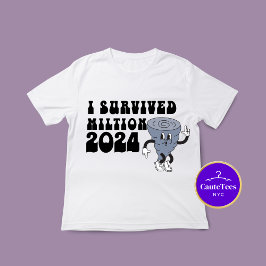 Ich überlebte den Hurrikan Milton Retro Style 2024 T-Shirt