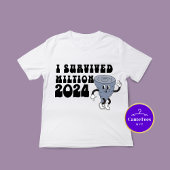 Ich überlebte den Hurrikan Milton Retro Style 2024 Tri-Blend Shirt