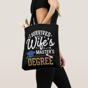 Ich überlebte den Masterabschluss meiner Frau Frau Tasche