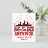 Ich überlebte den NYC Erdbeben Quake Tri Staat 202 (Stehend Vorderseite)