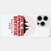 Ich überlebte den NYC Erdbeben Quake Tri Staat 202 Case-Mate iPhone Hülle (Rückseite (Horizontal))
