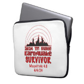Ich überlebte den NYC Erdbeben Quake Tri Staat 202 Laptopschutzhülle (Vorderseite Links)