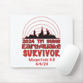 Ich überlebte den NYC Erdbeben Quake Tri Staat 202 Mousepad (Mit Mouse)
