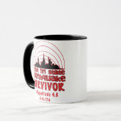 Ich überlebte den NYC Erdbeben Quake Tri Staat 202 Tasse (Vorderseite Links)