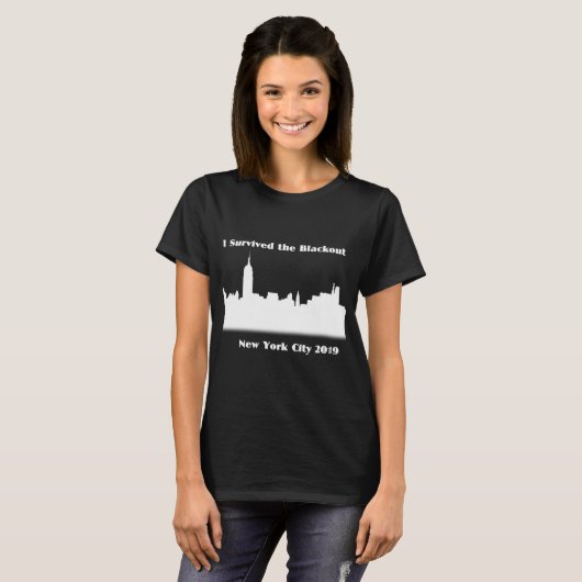 Ich überlebte den NYC Stromausfall-T - Shirt (Vorne ganz)
