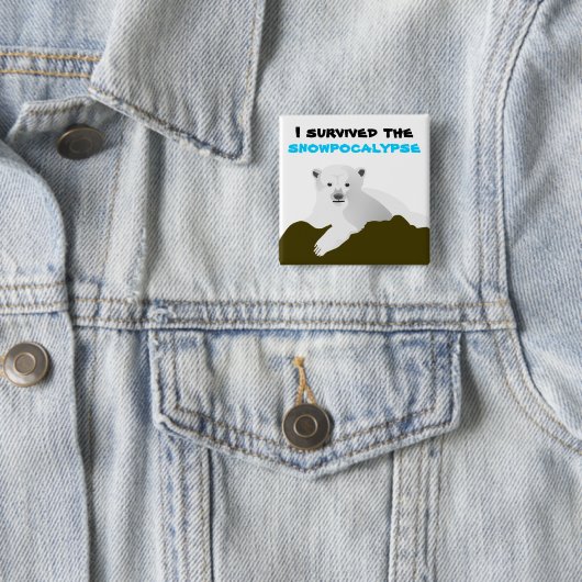 ich überlebte den Schnee Button (Beispiel)