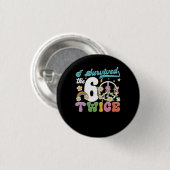 Ich überlebte den sechziger 60er zweimal in der al button (Vorne & Hinten)