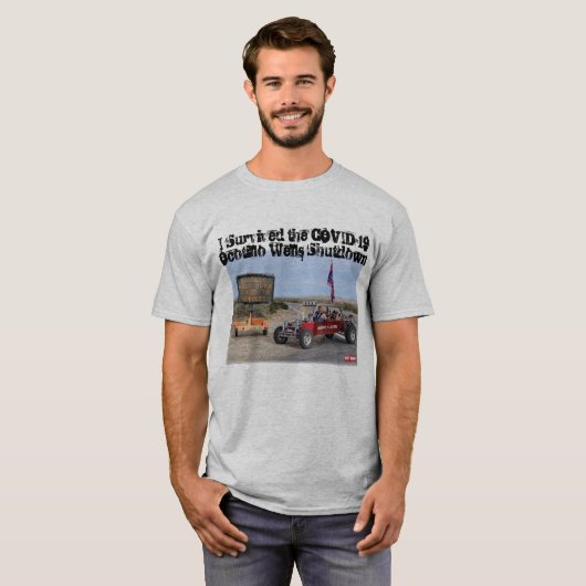 Ich überlebte den Shutdown-T - Shirt der Ocotillo (Vorne ganz)