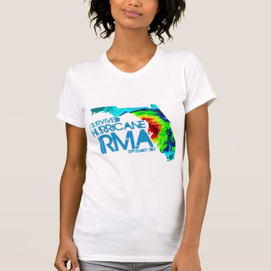 Ich überlebte den T - Shirt Hurrikan-Irma-Frauen (Vorderseite)