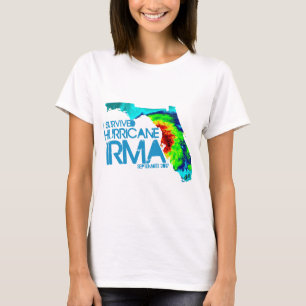 Ich überlebte den T - Shirt Hurrikan-Irma-Frauen