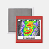 Ich überlebte den Taifun Trami Magnet (Vorderseite/Rückseite)