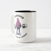 Ich überlebte den Tower of London Two Tone Zweifarbige Tasse (Vorderseite Links)